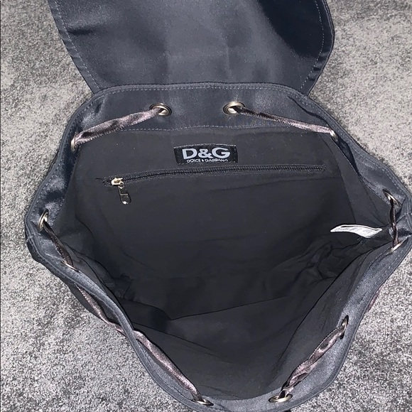 Dolce & Gabbana black nylon drawstring backpack - Picture 4 of 12